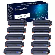 10PK CF410X Toner Cartridge Compatible With HP Color LaserJet Pro M452nw M452dw