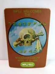 Grateful Dead Concert Promo 1982 Psychedelic Skull Bone Nassau Coliseum Vintage