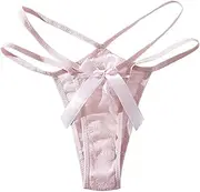[Generic] Maternity Camisole Short Pajamas Ladies Lace Strap Low Waist Elastic Thin Strap Seamless Sexy Thong Panties Cutout Lingerie for Women Plus Size