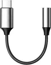 USB C to 3.5mm Jack, USB Type C to 3.5mm Headphone Adapter, USB Type C to 3.5mm Female Headphone Jack Adapter, Portable Stereo Jack Cables for Phone, Laptop, Nylon Braid