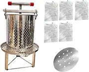 LCSVCCXA Honey Press, Fruit Juice Extractor, Press, Crusher, Making for Honey, Olive Juice, 5 Filtration Meshes