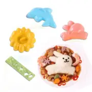 4PCS Sushi Mold Spam Kitchen Mold Onigiri Rice Ball Bento Press Maker Mould DIY