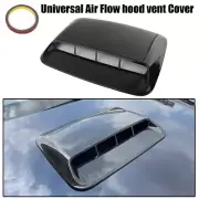 Universal Car Air Flow Intake Scoop Hood Bonnet Decorative Vent Cover Kit Black