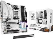 NEW ASRock B650M PG RIPTIDE WIFI White AM5 Micro-ATX Motherboard, DDR5 Japan