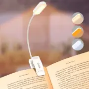 16 LED Rechargeable Book Light for Reading in Bed- Eye Caring 3 Color Tempera...