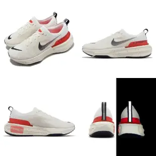 【NIKE 耐吉】慢跑鞋 Zoomx Invincible Run FK 3 男鞋 白 紅 編織鞋面 緩衝 運動鞋(DR2615-101)