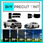 DIY PreCut Window Tint Kit 2008-2025 Fits Ford Escape ANY Shades REAR Windows (for: Ford)