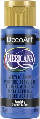 DecoArt Americana Acrylic Paint 2oz-Sapphire Opaque DA-099