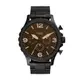 FOSSIL 粗曠個性 大錶徑 三眼計時黑鋼錶 JR1356