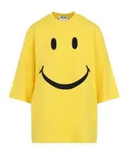 Smiley face print T-shirt S,XS,M Yellow