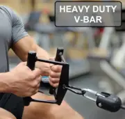 V Bar Machine Cable Attachment For Seated Rows Handles Gym Exercise Pull Downs