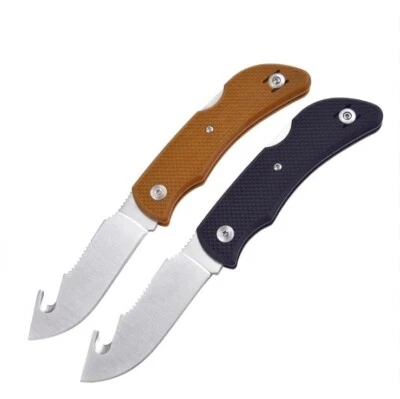Skinning Knives Knife With Gut Hook Gutting Hunting Folding Deer Game Processing