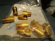 1/4" Tube x 1/8" Male NPT Brass Branch Tee