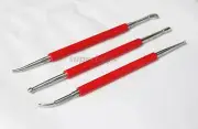 3pc Steel Pottery Cake Wax Chisel Carver Carving Set Clay Tool Making Model Kit