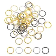 Open Jump Rings 50Pcs 15mm O-ring Connectors for Jewelry Making, Multi Color