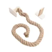 Wall Mount Cat Tree with Climbing Rope Space Saving Accessories 160cm Rope