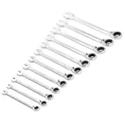 Draper Metric Reversible Ratchet Combination Spanner Set 12 Piece 27692