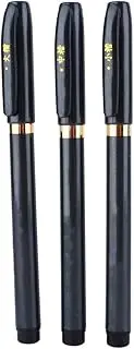 Calligraphy Pen, 3pcs Chinese Japanese Calligraphy Shodo Brush Ink Pen Writing Drawing Craft SG for Regular Text Signatures