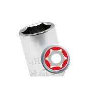 Chicane 1/2" Drive 30mm Deep Socket - Single Hex Chrome Vanadium Steel