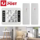 Wireless Digital Thermometer Fridge Alarm Temp Gauge Indoor Outdoor w/ 2 Sensors