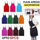 Waterproof Plain Apron Cleaning Kitchen Butcher Apron Washable Bib Waiter Pocket