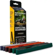 Work Sharp Replacement Abrasive Belt Kit, Assorted Grits (P80, P220, 6000) Offic