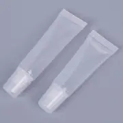 10PCS 8ml/15ml Empty Plastic Tubes Lip Gloss Balm Clear Cosmetic Containers;