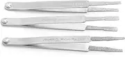 Terminal Cleaning Tool,3PCS Terminal Cleaner Set, Auto Repairing Hardware Tool, Terminal Cleaner Set Silver,Metal Terminal Cleaner Set for Small Electrical Spade Pin Connector