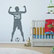 [Namly Design] Wallsticker - Footballer / Personalised