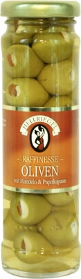 Olives With Almonds And Paprika, Green