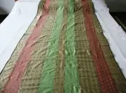 Machine sewing handmade light cotton silk patchwork size 41"x 82" quilt top #5