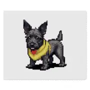 2 x 'Scottish Terrier Dog Pixel Art' Lens Cleaning Cloths (LC00024786)