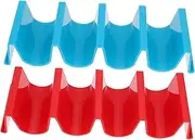 OFFSCH 2pcs Pancake Bracket Holder Stand Home Taco Rack Taco Griddle Rack Abs Red