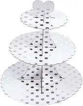BRIGHTFUFU Sturdy Cake Display Plate Paper Stand 1 Pc Non-Washable Dessert Rack for Birthdays Elegant Wedding Decor