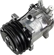 ACTECmax Universal A/C Compressor with 2PK Clutch SD 508 Style 5H14 R134A V Belt 12V