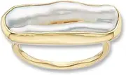 [Palas Jewellery] Women's Illuminate Pearl Ring, Gold, Large