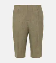 [Dries Van Noten] Dries Van Noten Checked Bermuda shorts AU 8 beige