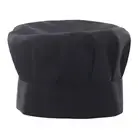 Flat Top Chef Hat Elastic Band Toque Pleated Design for Hotel Restaurant Cooks