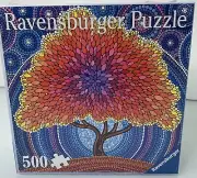 Ravensburger Brand 500 piece Puzzle Tree of Life Elspeth McLean Color Your World
