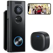 Alexa-enabled intercom Wireless, no installation required Video door phone