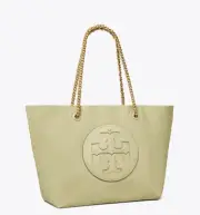 Tory Burch Olive Sprig Ella Chain Tote W/Dust Bag, FAST SHIPPING % 100 Authentic