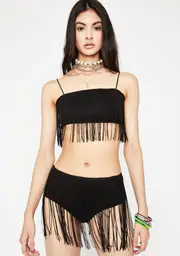 Fringe Valley Hot Shorts Set