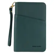 Pierre Cardin Italian Leather Passport RFID Wristlet Wallet - Zirkon
