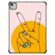 iPad Air (4th/5th gen) iPad Impact Case Peace Sign by aLILscribble
