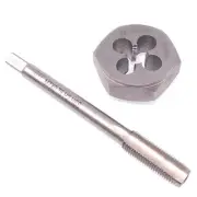 US Stock HSS M7 x 0.75mm Tap & 7x0.75mm Hexagon Die Metric Thread Right Hand Set