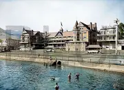 1915 Avalon, Calif., Bathers at Hotel Metropole, Catalina 14 x 11" Photo Print