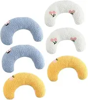 FIXOSHEE 6Pcs Adorable Cat Sleeping Pillow Kitten Calming Pillow Soft Material for Deep Sleep Reusable Easy to Clean Present for Cat Lovers