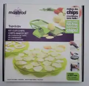 Mastrad Top Chips 2 Chip Makers + A Food Slicer Culinary Delicious, Green.