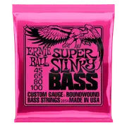 Ernie Ball Super Slinky Nickel Wound Electric Bass Strings-45-100 Gauge