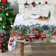 Christmas Tablecloth 60X84 Inches for Rectangle Tables - Christmas Decor for Tab